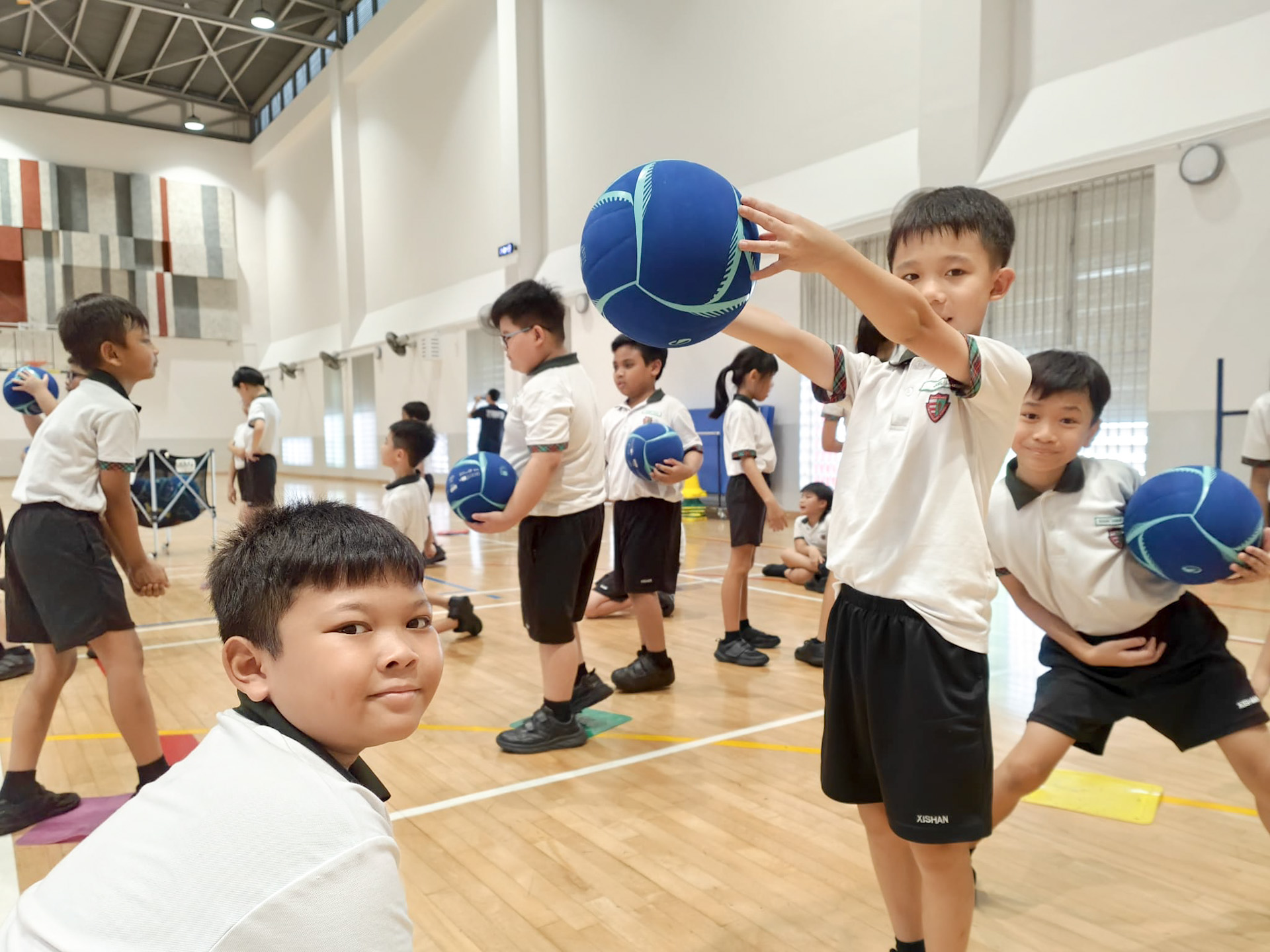 Students learning and having fun together