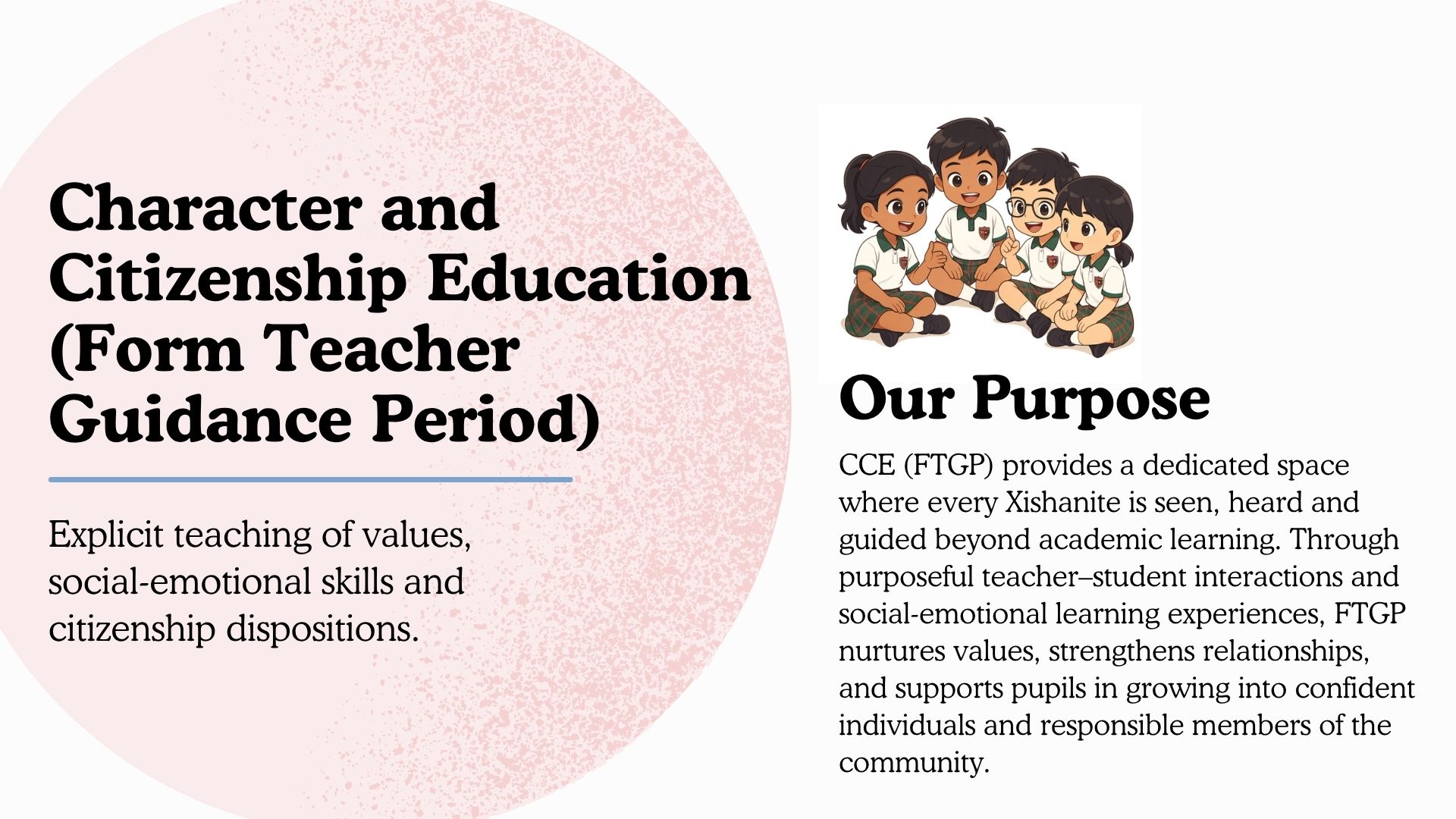 CCE (Form Teacher Guidance Period)