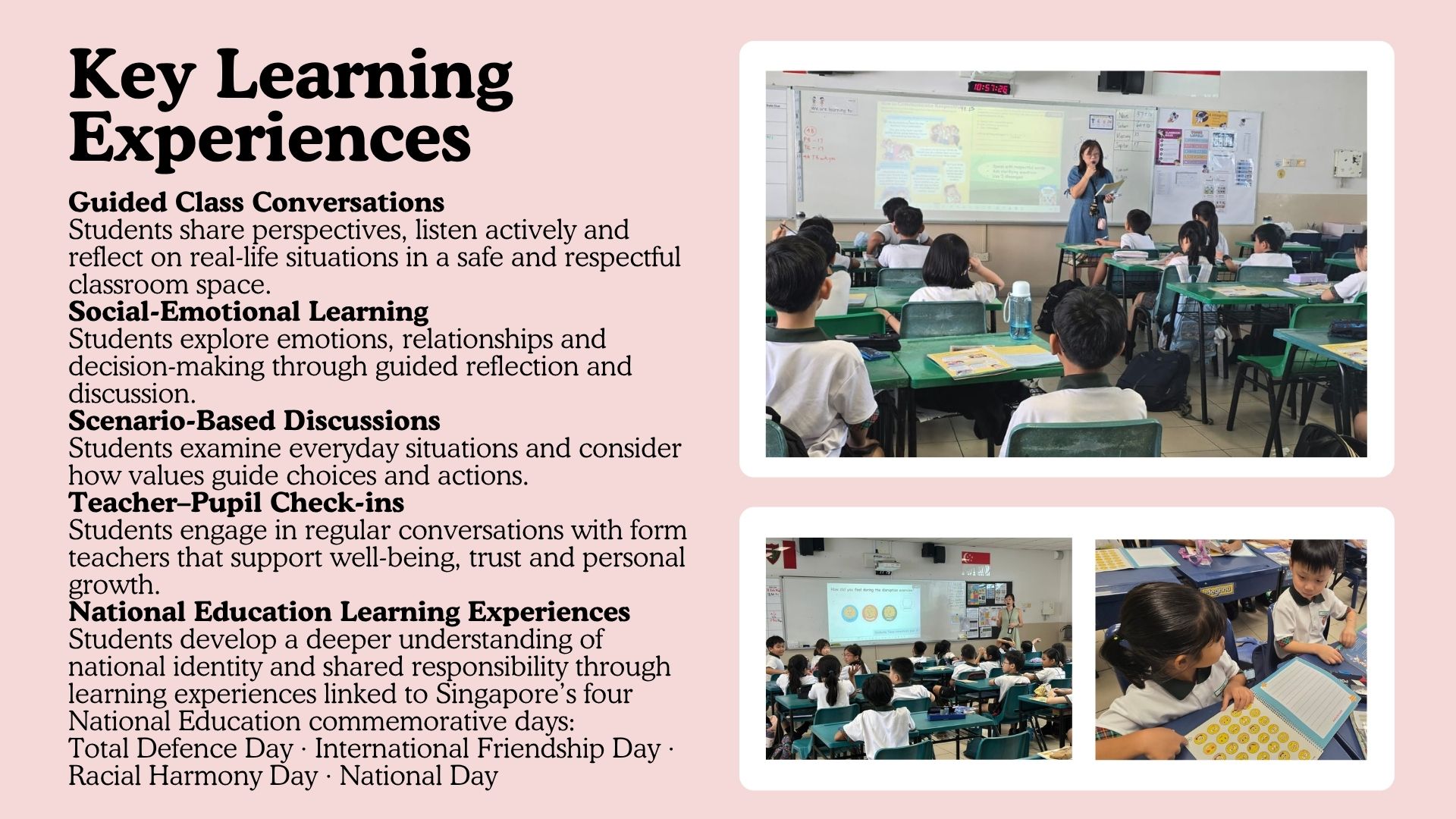 CCE  (Key Learning Experiences)