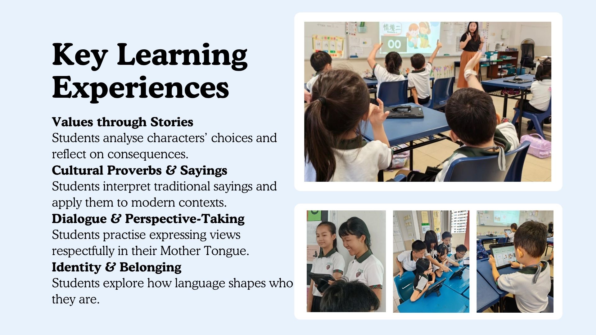 Key Learning Experiences