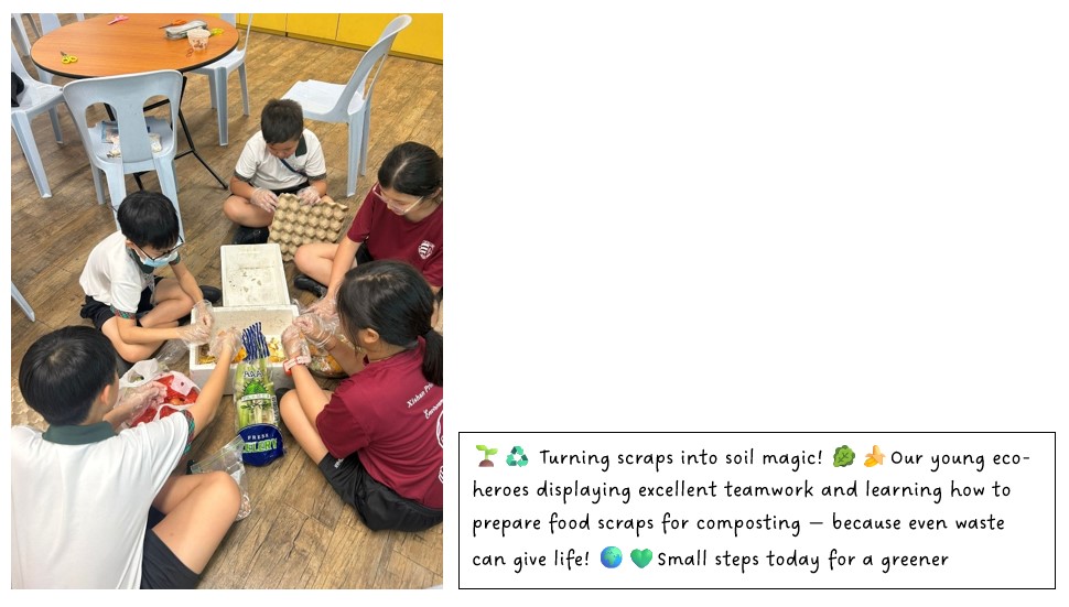 Turning scraps into soil magic!